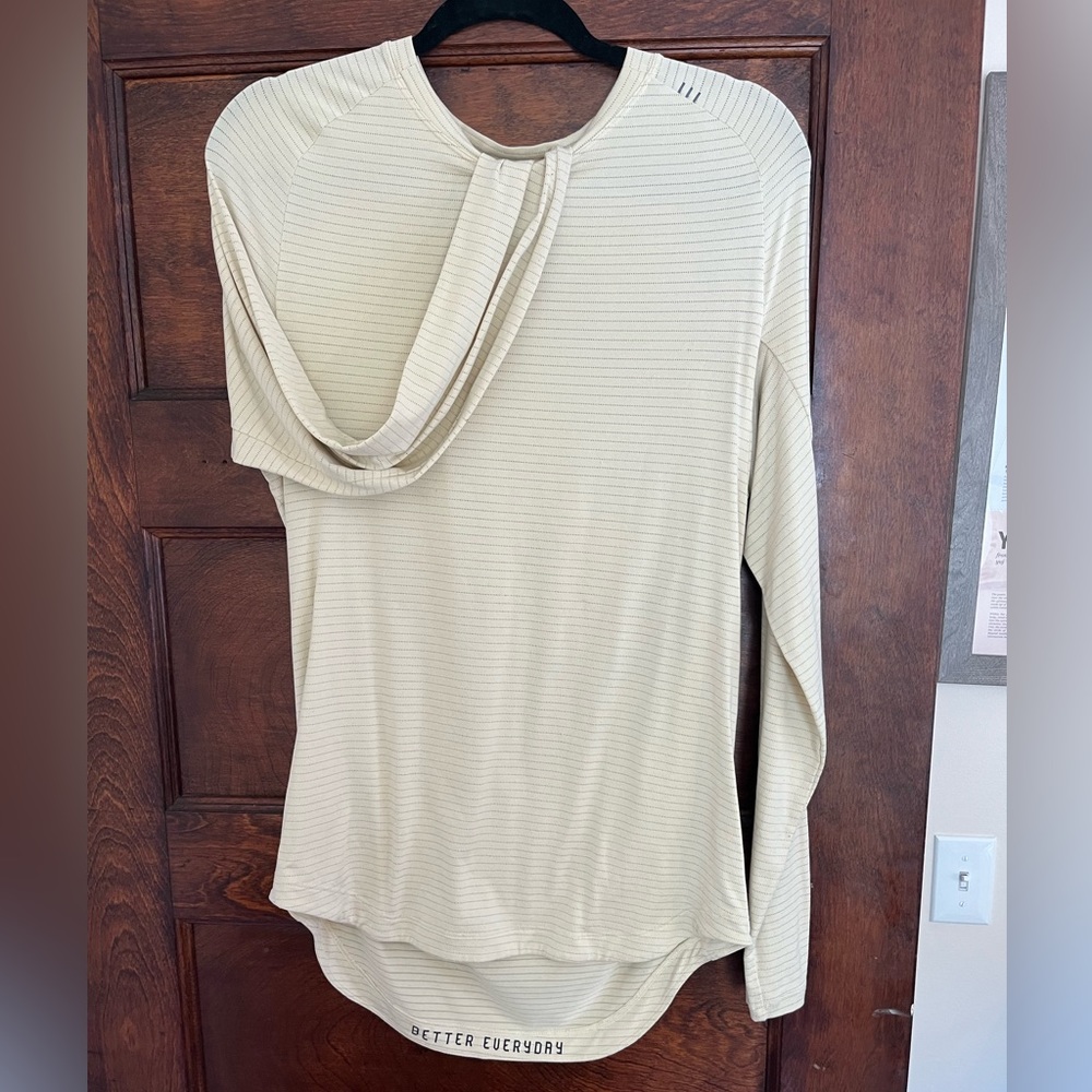 drysense long sleeve small heathered lemon chiffon